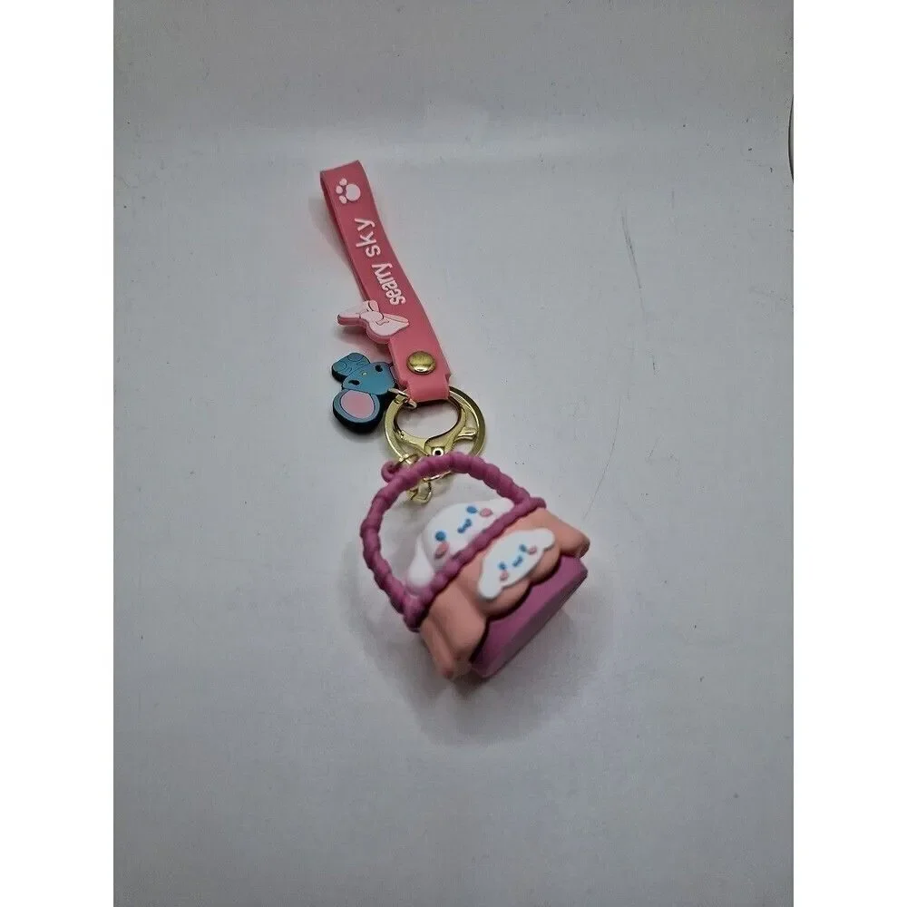 Sanrio cinnamonroll silicone wristlet keychain